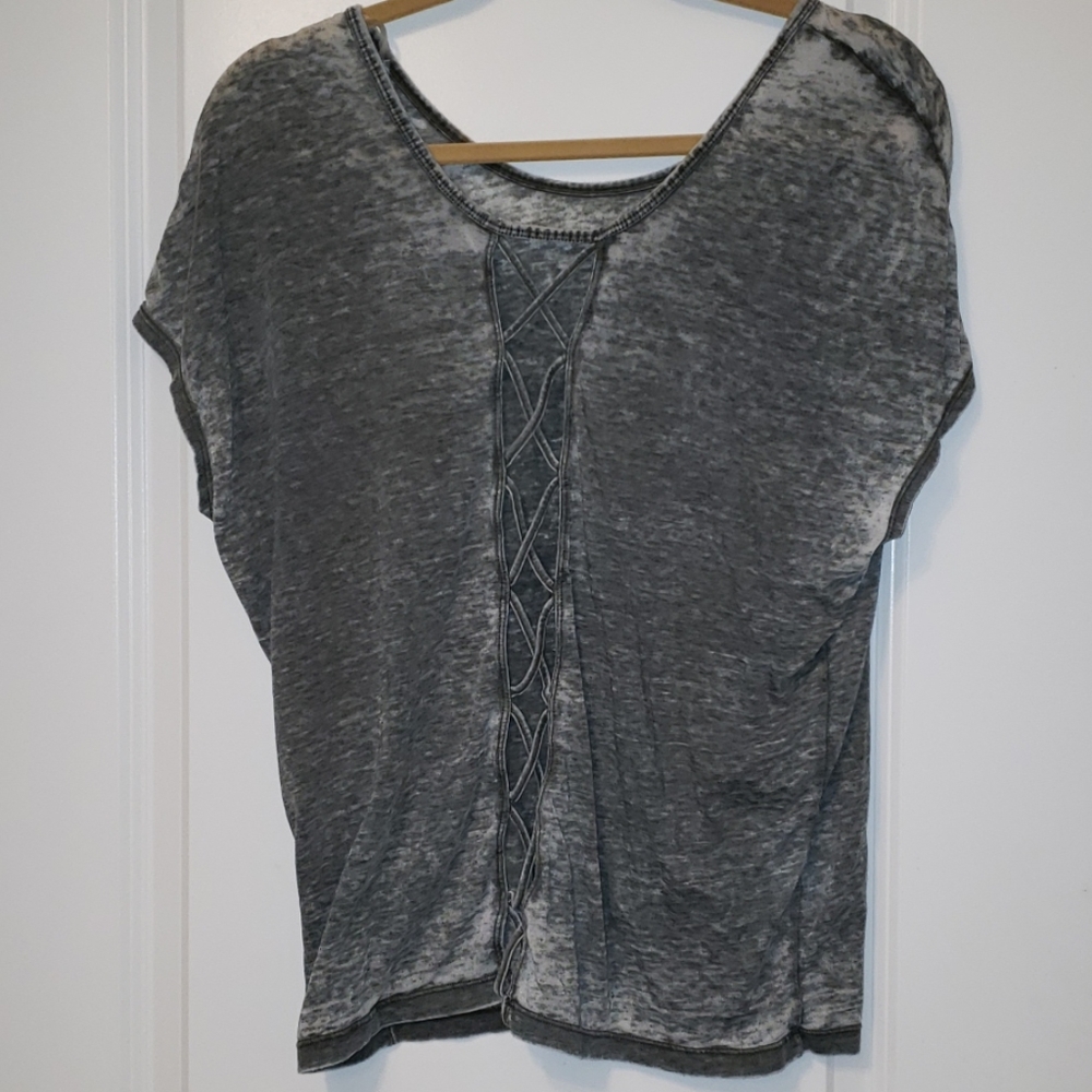 GAIAM Open Back Workout Yoga Tshirt Top